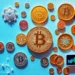 Digital illustration showing various cryptocurrency symbols and blockchain networks beyond Bitcoin